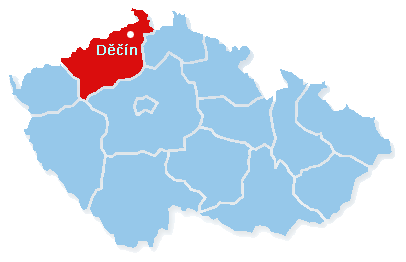 decin poloha mapa