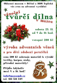 V&aacute;nočn&iacute; tvůrč&iacute; d&iacute;lna v muzeu